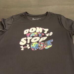 Under Armour Kids' Black Tee with Colorful Graphic